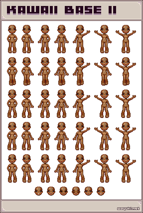 Kawaii II pixel doll base