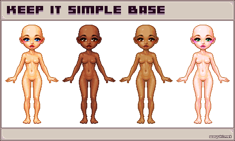 Keep it simple pixel doll base